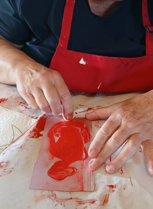 workshop afdrukken met drankkarton tetrapak